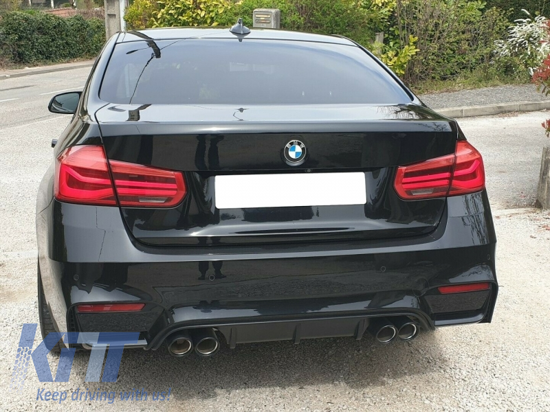 Double 2 exhaust outlets BMW 3 Series F30 F31 Pack M