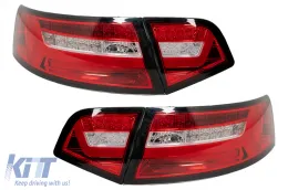 image-6-Tylne światła LED dla Audi A6 4F2 C6 Limuzyna 08-11 czerwony jasny Facelift Look Dynamiczny