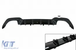 image-77-Tylny zderzak Dyfuzor powietrza do BMW serii 3 G20 G28 G21 2019+ Błyszczące czarne Projekt M340i