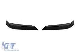Typ 63 Spoiler geeignet für die Front A Design Stoßstange des Mercedes C-Klasse W206, S206 nach 2021, schwarz lackiert-image-6146664