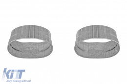 Typ A Design Diffusor mit verchromten Enden geeignet für Heckstoßstange für Mercedes GLS X166 2015-2019 -oo--oo--image-6264389