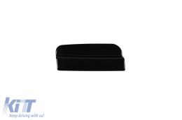 Type A Design diffuser suitable for rear A Design line bumper of Mercedes C-Class W205 2014-2020 -oo--oo-, black lacquer-image-6265553