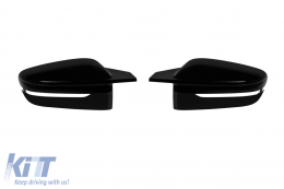 Type M mirror covers suitable for BMW Series 2 G42, Series 3 G20, G21, Series 4 G22, G23, G26, Series 5 G30, G31, Series 7 G11, G12, Series 8 G14, G15, G16, black lacquer - ABBMMX6009330