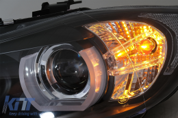 U-LED 3D fényszóró BMW 3 E90 Limousine E91 Touring (03.2005-08.2008) balkormányos modellekhez, fekete-image-6081325