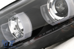 U-LED 3D fényszóró BMW 3 E90 Limousine E91 Touring (03.2005-08.2008) balkormányos modellekhez, fekete-image-6081330