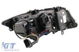 U-LED 3D fényszóró BMW 3 E90 Limousine E91 Touring (03.2005-08.2008) balkormányos modellekhez, fekete-image-6081331