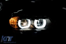 U-LED 3D fényszóró BMW 3 E90 Limousine E91 Touring (03.2005-08.2008) balkormányos modellekhez, fekete-image-6098476