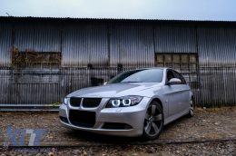 U-LED 3D fényszóró BMW 3 E90 Limousine E91 Touring (03.2005-08.2008) balkormányos modellekhez, fekete-image-6099671