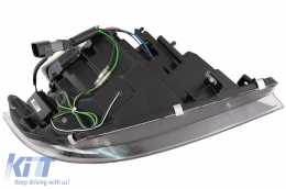 U-LED 3D Headlights Xenon suitable for BMW 3 Series E90 Limousine E91 Touring (03.2005-08.2008) LHD Black-image-6079444