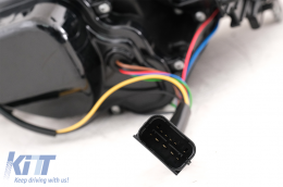 U-LED 3D Фарове Ксенон подходящи за BMW 3 Series E90 Лимузина E91 Touring (03.2005-08.2008) LHD Черен-image-6079441