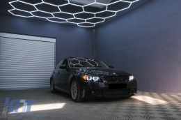 U-LED 3D Фарове Ксенон подходящи за BMW 3 Series E90 Лимузина E91 Touring (03.2005-08.2008) LHD Черен-image-6104615