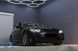 U-LED 3D Фарове Ксенон подходящи за BMW 3 Series E90 Лимузина E91 Touring (03.2005-08.2008) LHD Черен-image-6104617