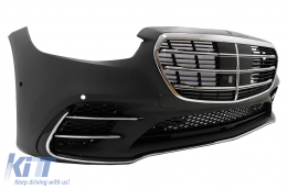 Umbau Bodykit für Mercedes S-Klasse W223 Limousine 2020+ S450 Design Stoßstange Kühlergrill-image-6098726