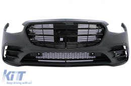 Umbau Bodykit für Mercedes S-Klasse W223 Limousine 2020+ S450 Design Stoßstange Kühlergrill-image-6098742