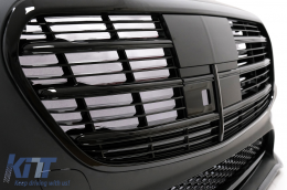 Umbau Bodykit für Mercedes S-Klasse W223 Limousine 2020+ S450 Design Stoßstange Kühlergrill-image-6098747