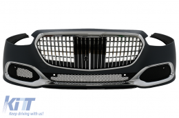 Umbau Bodykit für Mercedes S W223 Limousine 20+ Stoßstange M-Design Schwarz-image-6097649