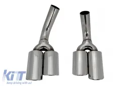 Un embout d'échappement de style design adapté pour Mercedes G-Class W463 1989-2018 chromé-image-6131279
