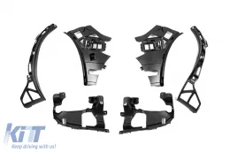 Un pacchetto design tipo GLE63 adatto per Mercedes GLE SUV W167 2018-2023, con elementi in vernice nera, fari a LED e fanali posteriori a LED-image-6150739