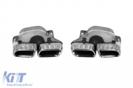 Un pacchetto di design tipo 63 adatto per Mercedes GLE W167 SUV 2018-2023, dopo il 2024 con elementi in cromo e terminali in cromo-image-6265210