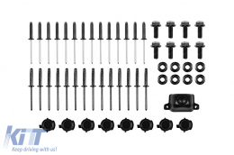 Un pacchetto di design tipo E63 adatto per Mercedes E-Class W213 2016-2019 con terminali cromati e finiture cromate, per il modello con paraurti posteriore standard.-image-6141530