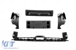 Un pacchetto di design tipo GLE63 adatto per Mercedes GLE SUV W167 2018-2023, dopo il 2024, con finiture nere e terminali neri-image-6264975