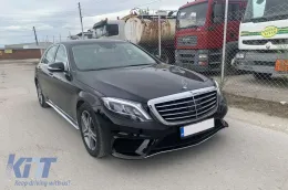 Un pacchetto di design tipo S63 adatto per Mercedes Classe S W222 2013-2017, con minigonne per passo lungo-image-6137719