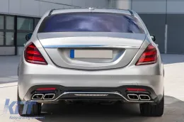 Un pacchetto di design tipo S63 adatto per Mercedes Classe S W222 2017-2020 con fari a LED, senza minigonne laterali-image-6140904