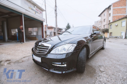 Un pacchetto di design tipo S65 adatto per Mercedes Classe S W221 2006-2013 per passo corto e lungo, senza minigonne laterali-image-6265335