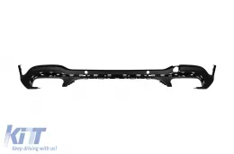 Un pack de design type 63 adapté pour Mercedes GLC SUV X253 2020-2022 avec jupes latérales et embouts d'échappement noirs-image-6151253
