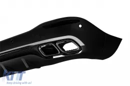 Un pack design type 63 adapté pour Mercedes GLE SUV W167 2018-2023, après 2024 avec des éléments chromés et des embouts chromés-image-6265077