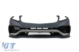 Un pack design type 63 adapté pour Mercedes GLS X166 2015-2018 avec éléments chromés et sorties d'échappement-image-6265405