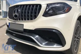Un pack design type 63 adapté pour Mercedes GLS X166 2015-2018 avec éléments chromés et sorties d'échappement-image-6265423