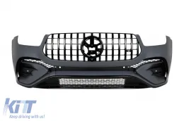 Un pack design type GLE53 adapté pour Mercedes GLE SUV W167 2018-2023 avec pare-chocs arrière, phares à LED et feux arrière à LED-image-6150668