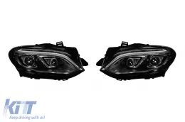 Un pack design type GLE63 adapté pour la conversion de la Mercedes ML W166 2011-2015 en GLE W166, pour le modèle avec phares halogènes-image-6141233