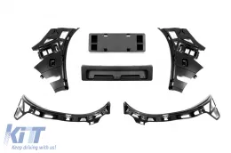 Un pack design type GLE63 adapté pour Mercedes GLE SUV W167 2019-2023, après 2024, avec des garnitures en chrome et des embouts en chrome-image-6138565
