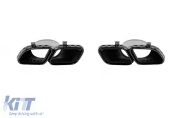 Un pack design type GLE63 adapté pour Mercedes GLE SUV W167 2018-2023, avec des éléments en laque noire, des phares LED et des feux arrière LED-image-6150720