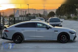 Un pack design type GT63 avec grille laquée noire type Brabus avec lignes rouges adapté pour Mercedes A Design GT X290 Coupé 4 portes après 2019-image-6149284
