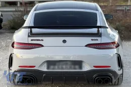 Un pack design type GT63 avec grille laquée noire type Brabus avec lignes rouges adapté pour Mercedes A Design GT X290 Coupé 4 portes après 2019-image-6149285