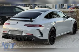 Un pack design type GT63 avec grille laquée noire type Brabus avec lignes rouges adapté pour Mercedes A Design GT X290 Coupé 4 portes après 2019-image-6149287