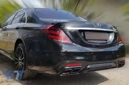 Un pack design type S63 adapté pour Mercedes S W222 2013-2017 avec phares, bas de caisse longs.-image-6140933