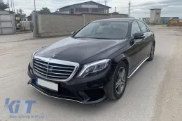 Un pack design type S63 adapté pour Mercedes Classe S W222 2013-2017, avec bas de caisse pour empattement long-image-6137717