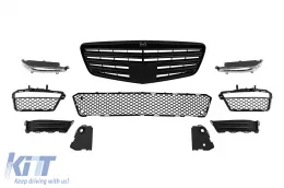 Un pack design type S63 adapté pour Mercedes S-Class W221 à empattement long 2006-2013 avec jupes latérales-image-6237494