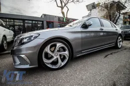 Un pack design type S65 adapté pour Mercedes Classe S W222 2013-2017, avec des bas de caisse longs-image-6137751