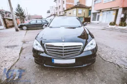 Un pack design type S65 adapté pour Mercedes S-Class W221 à empattement long 2006-2013 avec jupes latérales-image-6237527