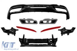 Un pack design type S65 avec bas de caisse adapté pour Mercedes Classe S W222 2017-2020 à empattement long-image-6150123