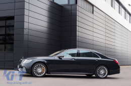 Un pack design type S65 avec bas de caisse adapté pour Mercedes Classe S W222 2017-2020 à empattement long-image-6150135