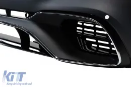 Un paquete de diseño tipo 63 adecuado para Mercedes S-Class C217 coupé 2014-2020 con salidas de escape negras para el modelo equipado con parachoques trasero A Design Line-image-6138870