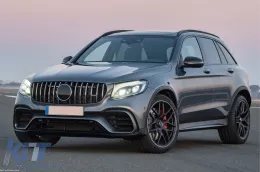 Un paquete de diseño tipo 63 adecuado para Mercedes GLC X253 2015-2019 con faldones laterales para el modelo equipado con parachoques trasero A Design Line-image-6151217
