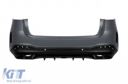 Un paquete de diseño tipo GLE63 adecuado para Mercedes GLE SUV W167 2018-2023, después de 2024, con detalles negros y salidas negras-image-6264959