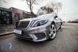 Un paquete de diseño tipo S65 adecuado para Mercedes S-Class W222 2013-2017, sin faldones laterales-image-6264837